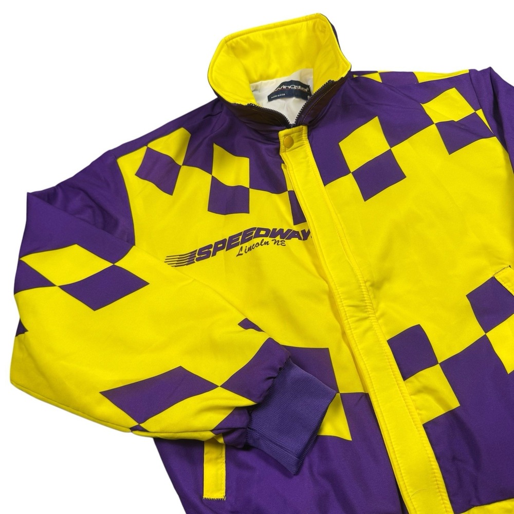 Vintage‎ Swingster Jacket Mens S USA Made Racing Motocross Full Zip 90s 80s